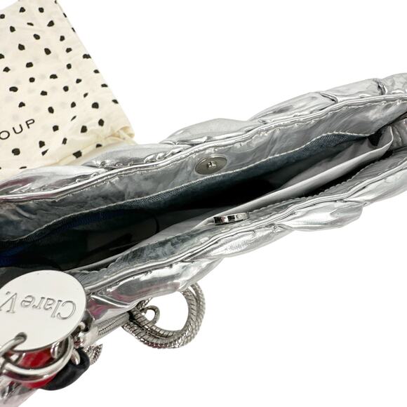 CLARE V. Estelle Crossbody Clutch in Specchio Puffy Woven - Picture 10 of 15